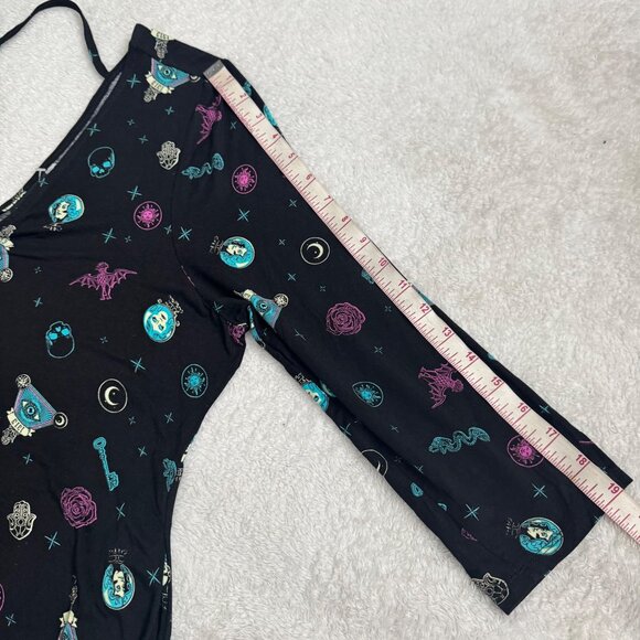 Torrid Disney Haunted Mansion Black Multicolor Print Dress plus Size 2 nwot - Picture 12 of 14